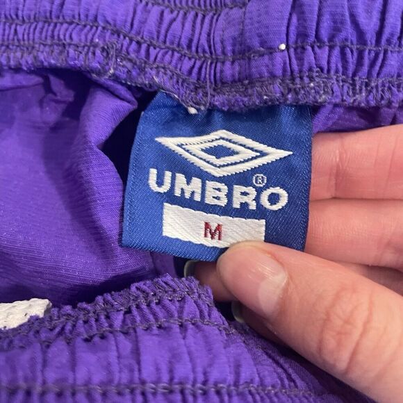 Vintage Umbro Made in USA Purple Orange Shorts Aztec Size M - Picture 3 of 7